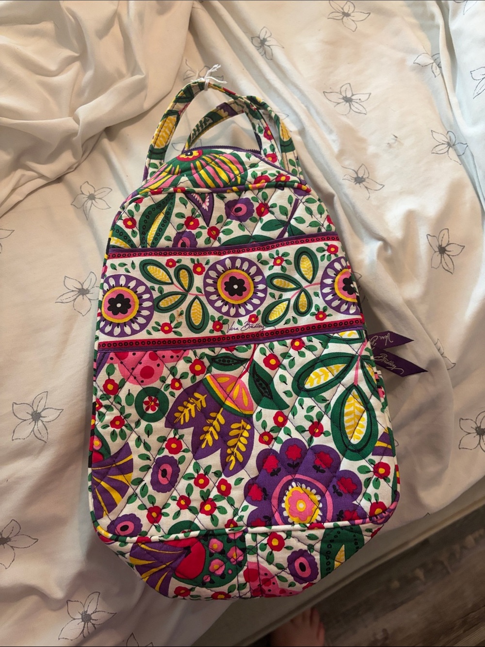 Vera Bradley Bright Multicolor Floral Quilted bag